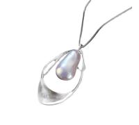 Necklace Pendant Chain Men Women Jewellery Imitation Pearl Long Pendant Necklace