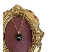 necklace pendant Cute Lovely Colorful Enamel Heart Shaped Pendant Necklace for Women Gold Contrast Color Love Chokers Necklaces Casual Jewelry Party