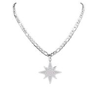 Necklace Pendant Eight Awn Star Triquetra Trinity Celtic Knot Necklace for Women Men Hip Hop Punk Necklaces Jewelry Present Birthday Jewellery Presents