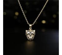Necklace pendant Fashion Hip Hop Leopard Head Necklace Retro Personality Leopard Animal Jewelry For Women best gift