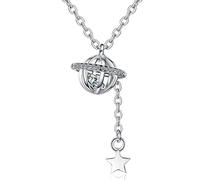 Necklace pendant Fashion Silver Necklace For Women Valentine's Day Gifts Luxury Romantic Planet Star Necklaces Girl Jewelry best gift