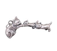 Necklace Pendant for Women ? Cute cat mother and son Creative Vintage sweater chain pendant