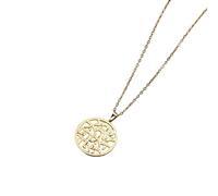 Necklace Pendant Hebrew Letter Ethnic Necklace for Men and Women Jewish Pendant Necklace Vintage Israel Amulet Chain Men's Jewelry Birthday Jewellery Presents