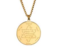Necklace Pendant Kabbalistic Amulet Necklace for Spiritual Protection Negative Energy Cleansing Jewish Exorcism Jewelry Birthday Jewellery Presents