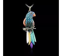 Necklace Pendant Long Jewelry Sweater Necklace Bird pendant Exquisite Colourful Parrot Pendants Necklaces Fashion Necklaces For Woman friendship necklace Wedding Christmas for women