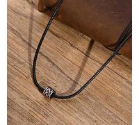 Necklace Pendant Men Waterproof Celtic Knot Charm Necklaces Casual Black Rope Chain Neck Collar Male Gifts Jewelry Jewelry birthday gifts for women men