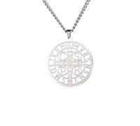 Necklace Pendant Saint Benedict Seal Necklace Vintage Cross Religious Amulet for Strength Peace Prayer of Exorcism Jewelry Birthday Jewellery Presents