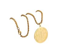 Necklace Pendant Seal of The Archangel Gabriel God Is My Strength Solomon Amulet Bless Pendant Necklace Jewelry Birthday Jewellery Presents