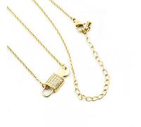 Necklace Pendant Stylish Crystal Cubic Zirconia Key Lock Earrings Women's Jewelry for Bride Valentine's Day Gifts friendship necklace Wedding Christmas for women