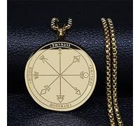 Necklace Pendant Talisman Of Protection Good Luck Fortune Wheel Necklaces Men Jewelry man Jewelry birthday gifts for women men