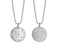 Necklace Pendant Third Pentacle of Jupiter Chain Necklaces Women Men Silver Color Jewelry during Jewelry birthday gifts for women men