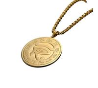 Necklace Pendant Vintage Ancient Egypt The Eye of Horus Necklace for Women Present Talisman Box Vintage Neck Chain Birthday Jewellery Presents