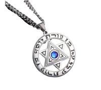 Necklace Pendant Vintage Star Necklace for Women Strength Spiritual Jewish Jewelry Ethnic Symbol Amulet Birthday Jewellery Presents