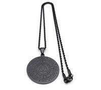 Necklace Pendant Witch Celtic Knot Astrology Necklace Women Men Pagan Wheel of the Year Triquetra Trinity Necklaces Jewelry Birthday Jewellery Presents