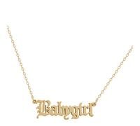 Necklace Silver Personalized Words Clavicle Chain Choker for Girls Women Jewelry