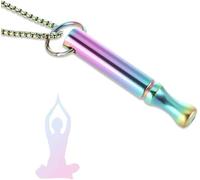 Necklace Smokeless Meditation Aid Smoking Causation Aid Breathing Power Smoking Ceasing Stress Relief Non-Smoking Quit Necklace Gifts Breathe Chain Gift Boxed (Colourful x 1 Piece)