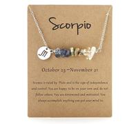 Necklace Snowflake Original Stone Necklace Original Design 12 Constellations Gravel Combination Stainless Steel Pendant