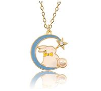 Necklace Unicorn Rabbit Charms Pendant Bunny Kit Doll Bracelets Moon Loom Candy Bunnies Jewelry for Alloy Blue
