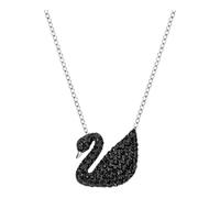 Necklace Unisex Swan Pendant Black Rhodium Plated 5347329 - unisex - Swarovski - Necklaces - Gray - ONE SIZE - Accessories ONE SIZE