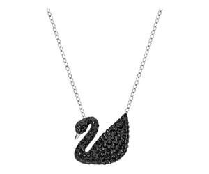 Necklace Unisex Swan Pendant Black Rhodium Plated 5347329 - unisex - Swarovski - Necklaces - Gray - ONE SIZE - Accessories ONE SIZE
