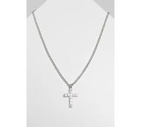 Necklace Urban Classics diamond cross Argenté TU