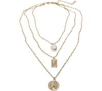 Necklace Urban Classics layering perle Jaune TU