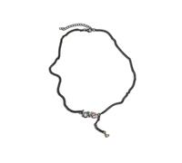 Necklace Urban Classics Love Gris TU