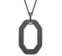 Necklace with Pendant Dextera Octagon Black 5651703 - unisex - Swarovski - Necklaces - Black - ONE SIZE - Accessories ONE SIZE