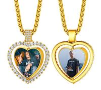 Necklace with Picture Inside Customized Necklaces for Women with Double Picture Jewelry