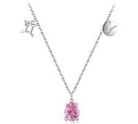 necklace Women's Girl'S Sterling Silver Twelve Constellations Zircon Shining Pendant Inlaid Guardian Choker jewelry