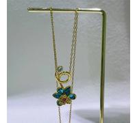 (Necklace1) Original Jewelry Set Idyllia Y-shaped Flower Crystal Boutique Irregular Earring Exquisite Necklace Ring Bracelet Swarovski Gift