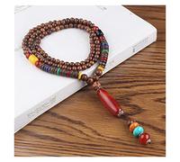 Necklaces 2021 New Vintage Ethnic Style Lotus Ox Horn Wood Beaded Stone Pendants & Necklaces Statement Nepal Necklace Women Men Jewelry (Size : Style9)