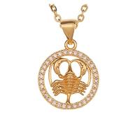 Necklaces Fashion Necklace European and American Shell Jewelry 12 Constellation Pendant Niche Creative Twelve Constellation Female Necklace Necklace (Color : D189-cancer, Size : 45cm)