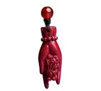 Necklaces Feng Shui Cinnabar Wealth Necklace Authentic Jade Pendant Healing Chakra Crystal Lucky Wealth Ward Off Evil Spirits Sweater Chain Inspirational Gift for Women Men,Mace ( Color : Sword )