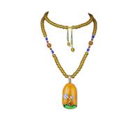 Necklaces Feng Shui Yellow Chalcedony Peacock Pendant Wealth Necklace Healing Chakra Crystal Amulet Lucky Wealth Ward Off Evil Spirits Sweater Chain Attract Wealth Money,Style b