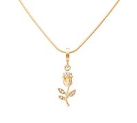 Necklaces For Girls Cheap Jewellery Valentine'S Day Temperament Diamond Three Flower Necklace Women's Summer Versatile Small Mother's Day Gift Necklace For Women Diamond Pendant Women (C,)