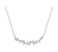 Necklaces For Girls Necklace Jewelry Gifts For Family Mother Sister Wife Wisteria Necklace Zircon Female Clavicle Chain Light Luxury Minority Designer Crystal Solitaire (One Size)