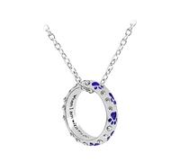 Necklaces For Women Birthday Presents With Bone Diamond Gift Pendant Pendant Dog 18 Pet Ring Cute Owner Necklace Am I Dog Paws Necklace With My When Pendants Y Women (Blue, One Size)