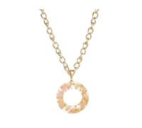 Necklaces For Women Girlfriend Mothers Day Ladies Girls Letter Necklace 26 Letter Pendant Necklace Popular Temperament Simple Transparent Resin Dried Flower 26 English Letters Hip Hop Girl (O,