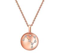 Necklaces for Women Girls Pink Crystal 925 Constellation Capricorn Horoscope Necklace Astrology 12 Constellation Horoscope Sign Astrology Star Necklace Birthday Gifts For Women Girls Cho