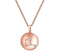 Necklaces for Women Girls Pink Crystal 925 Constellation Libra Horoscope Necklace Astrology 12 Constellation Horoscope Sign Astrology Star Necklace Birthday Gifts For Women Girls Choker