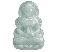 Necklaces for women,Natural Grade Jadeite Guanyin White Tara Buddha pendant ice seed jade pendant necklace