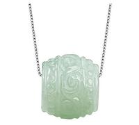 Necklaces for women,Natural Grade Jadeite Lulutong Pendant Waxy kind jade transfer pearl female style jade pendant