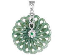 Necklaces for women,Natural Grade Jadeite Peace button season to run jade pendant pendant necklace men's and women's pendant
