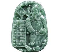 Necklaces for women,Natural Grade Jadeite The God of wealth abacus pendant charm wealth ice kind of jade men and women pendant jade amulet necklace