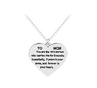 Necklaces For Women Silver Jewellery Gift For Women Mom Necklace Sterling Silver Necklace Birthstone Birthday Gifts Mom Gifts From Daughters Women's (White, One Size)