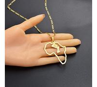 Necklaces For Women - Women Men Jewelry,Africa Map Egyptian Queen Nefertiti Pendant Necklaces,Adjustable Chain,Ethnic Region Fashion Hiphop Unique Personalized Everyday Accessories Jewellery African,