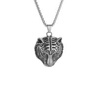 necklaces personalised necklace,Classic Dominating American Tiger Head Retro Pendant Necklace Men Trendy Street Punk Motorcycle Accessories Gift