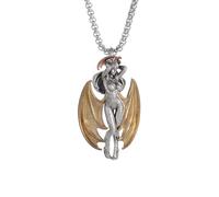 necklaces personalised necklace,Creative New Bat Devil Suk Cube Pendant Necklace Men and Women Personality Pure Royal Sister Pretend Play Accessories Gift