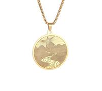 necklaces personalised necklace,Exquisite Five-Pointed Star Fashionable and Versatile Design Yellow River Round Brand Clavicle Chain